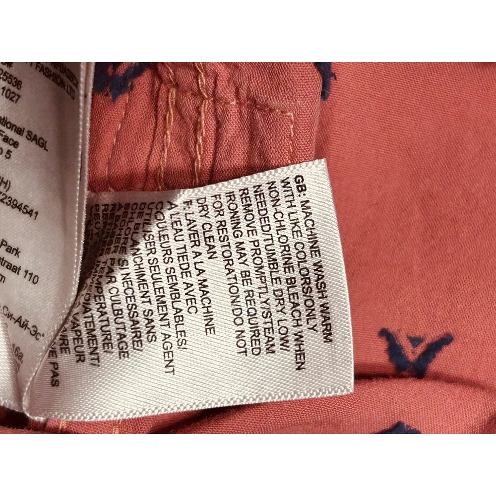 THE NORTH FACE Bayhail Jacquard Button Up Mens XL Teepee Clay Red EUC